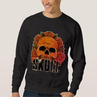 Vintage Skull Rose Sweatshirt for men & women