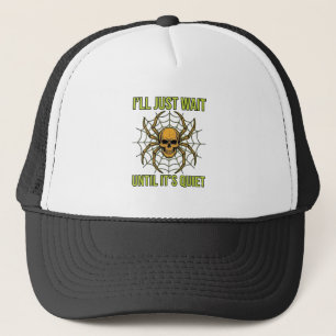 Vintage Skull Spider Funny Halloween T-Shirt Desig Trucker Hat