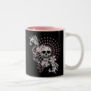 Vintage Skull Two-Tone Coffee Mug