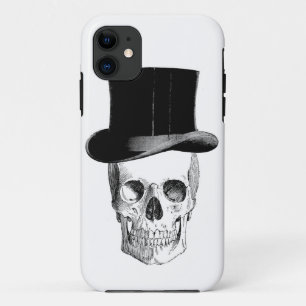 Vintage Skull with Tophat iPhone 11 Case