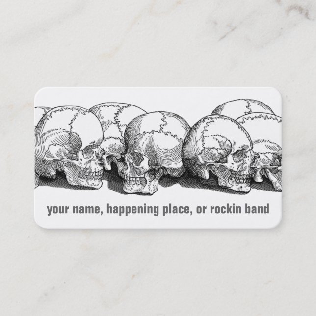 Vintage Skulls Business Card (Front)
