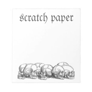 Vintage Skulls Notepad