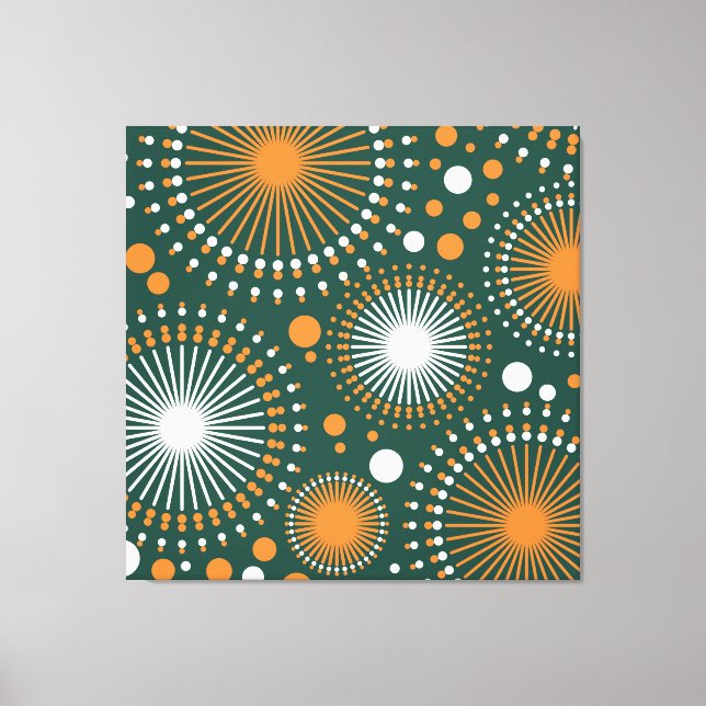 Vintage Sky Joy Fireworks Fiesta Canvas Print (Front)