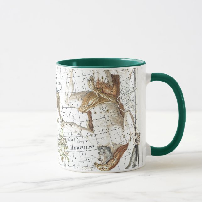 Vintage Sky Map Constellation of Hercules  Mug (Right)