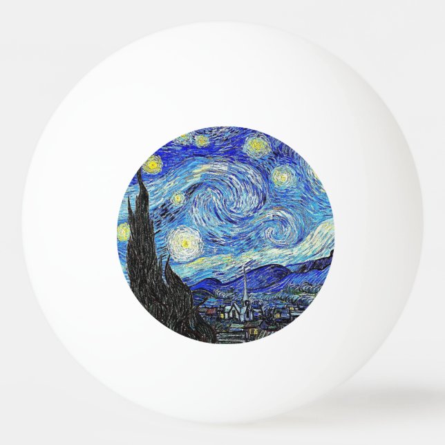 Vintage Sky Night Starry Night Ping Pong Ball (Front)