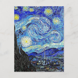 Vintage Sky Night Starry Night Postcard