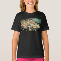 Vintage Sky View of Downtown Miami, Florida MIA