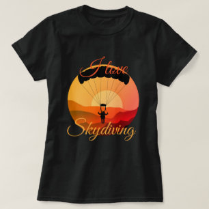 Vintage skydiving I love skydiving T-Shirt