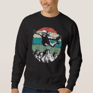 Vintage Skydiving Parachuting Skydive Skydiver Sweatshirt