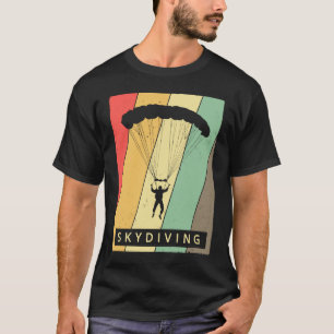 Vintage Skydiving Sport Retro Poster T-Shirt