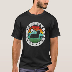 Vintage Skye Terrier Retro Dog Mum Dad T-Shirt