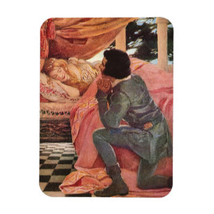 Vintage Sleeping Beauty by Jessie Willcox Smith Magnet