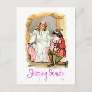 Vintage Sleeping Beauty Postcard