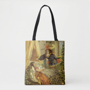 Vintage Sleeping Beauty, Victorian Fairy Tales Tote Bag
