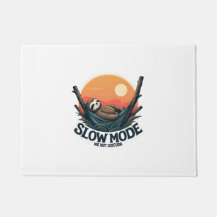 Vintage Sleepy Sloth Shirt Funny Slow Morning Desi Doormat