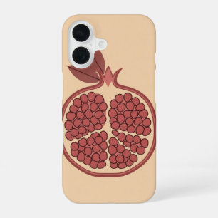 Vintage Sliced Pomegranate iPhone 16 Case