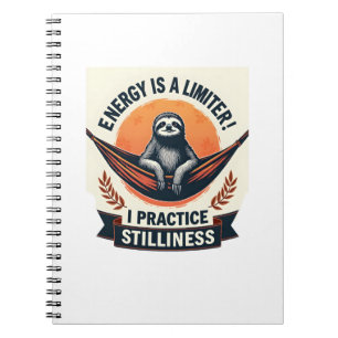 Vintage Sloth Coffee Shirt Cozy Morning Graphic 2 Notebook