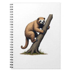 Vintage Sloth Drawing Wildlife Graphic (2) Notebook