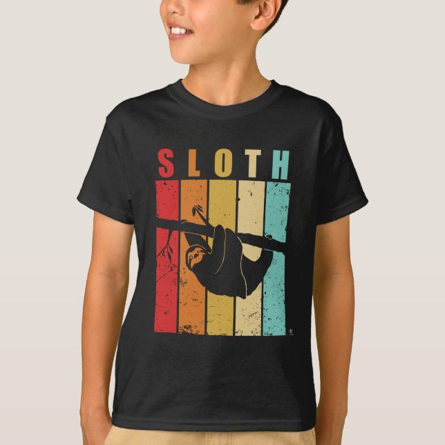 vintage Sloth gift T-Shirt (Front)