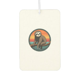 Vintage Sloth Graphic Retro Jungle Animal Art 2 Car Air Freshener