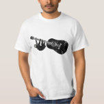 Vintage sloth guitar tee<br><div class="desc">New vintage styled unique guitar tee,  featuring a sloth climbing up a black guitar</div>