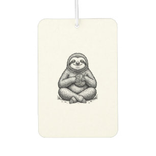 Vintage Sloth Knitting Engraving Shirt Design_1 Car Air Freshener