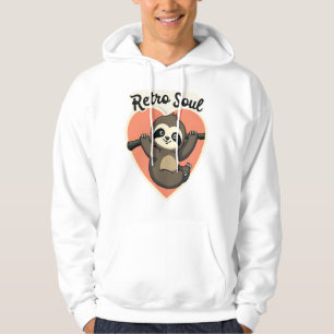Vintage Sloth Lover Cute Retro Animal Design 2 Hoodie