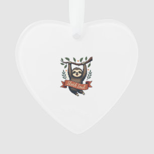 Vintage Sloth Lover Retro Cute Hanging Sloth Shirt Ornament