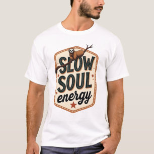 Vintage Sloth Quote Shirt Calm Mood Graphic 2