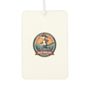 Vintage Sloth Runner Funny Race Day Graphic 2 Car Air Freshener