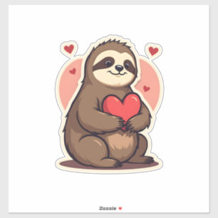 Vintage Sloth Valentine Cute Retro Love Design 2