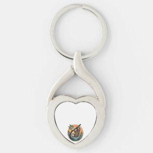 Vintage Sloth Vector Retro Wildlife Badge 2 Key Ring