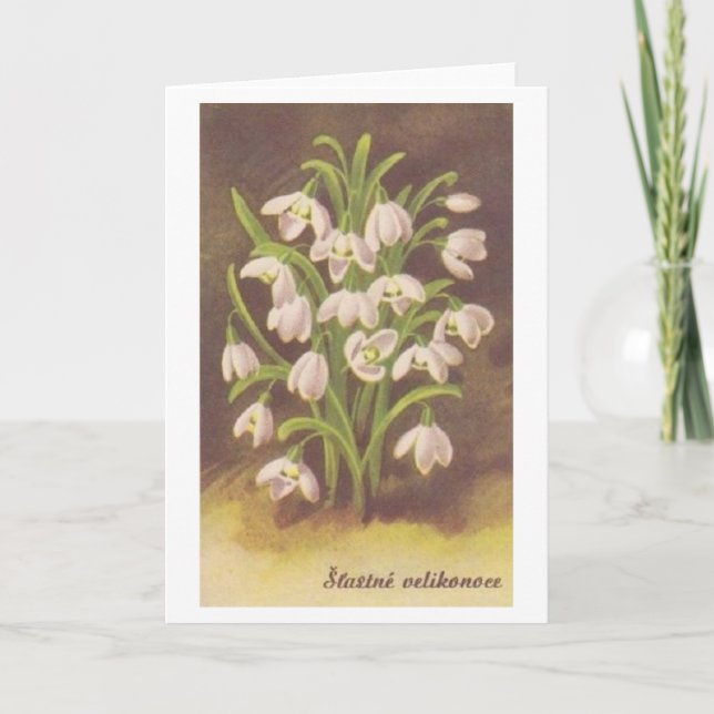 Vintage Slovak / Czech Easter Card (Front)