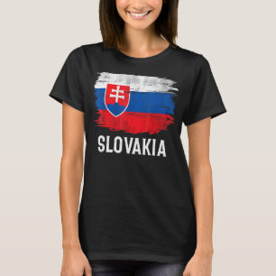 Vintage Slovakia Flag For Slovakian T-Shirt