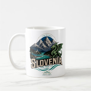Vintage Slovenia Travel Art Landmark Coffee Mug