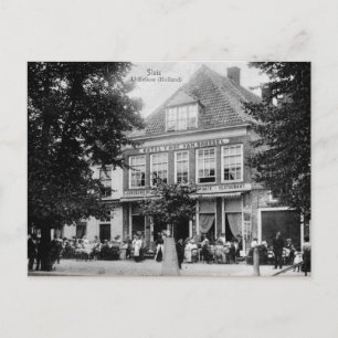 Vintage Sluis Holland Hotel Restaurant Postcard