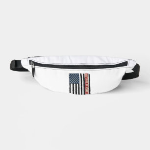 Vintage Small Bus Driver Flag Shirt Design_1 Bum Bags