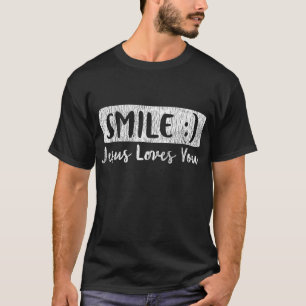 Vintage Smile Loves You Jesus Religious Faith Chri T-Shirt