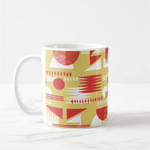 vintage smokeless abstract geometric modern style  coffee mug