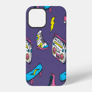 Vintage Sneakers Skateboard Retro Theme iPhone 12 Case