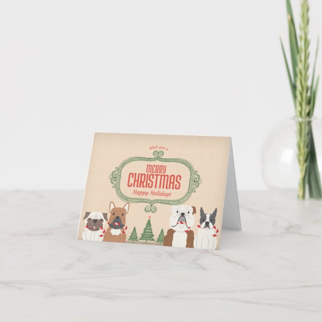 Vintage SNORT Christmas Card (Front)