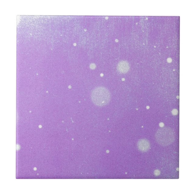 Vintage snow and purple sky tile (Front)