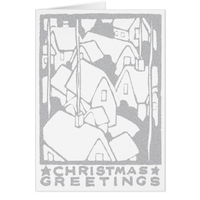 Vintage Snow-Capped Cottages (Front)