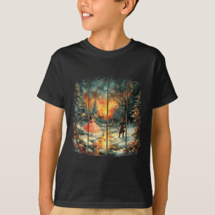 Vintage Snow Globe Nutcracker Christmas Coquette T-Shirt