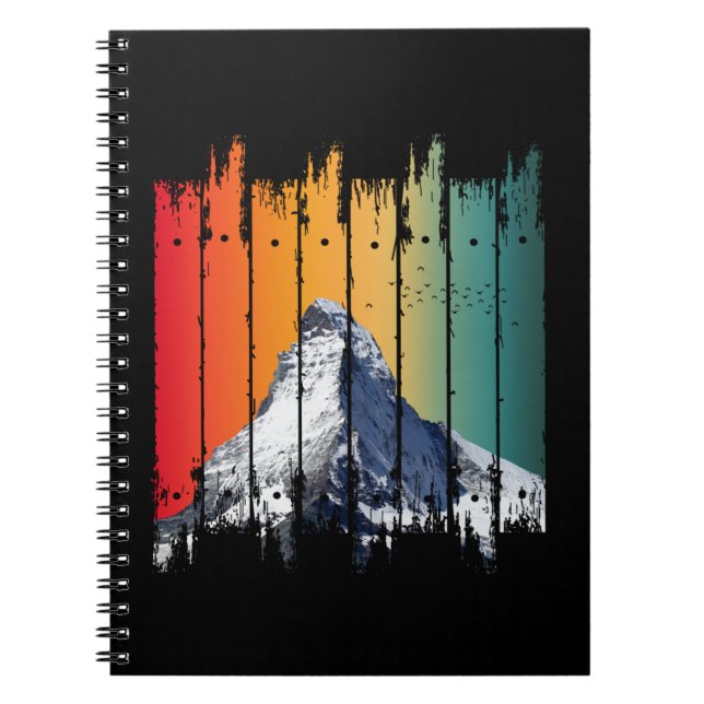 VINTAGE SNOW MOUNTAIN CLIMBER GIFT NOTEBOOK (Front)