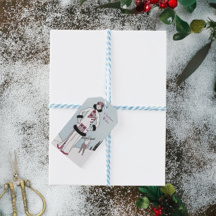 Vintage Snow Queen Christmas Gift Tags