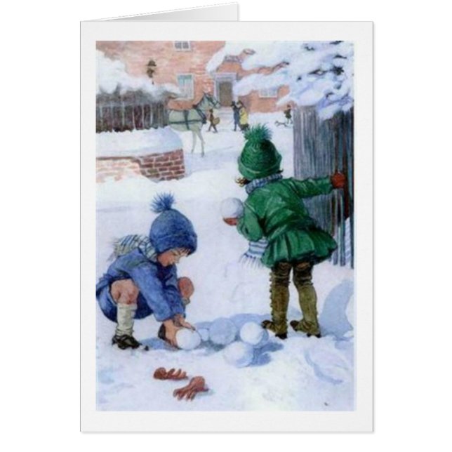 Vintage - Snowball Fight, (Front)
