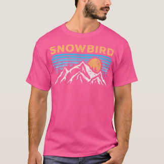 Vintage Snowbird Utah Retro Mountain Hiking Souven T-Shirt