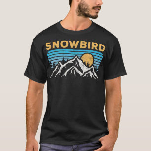 Vintage Snowbird Utah Retro Mountain Hiking Souven T-Shirt