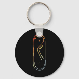Vintage Snowboard Sketch Alpine Snowboarding Key Ring